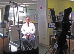 doctor on video production set